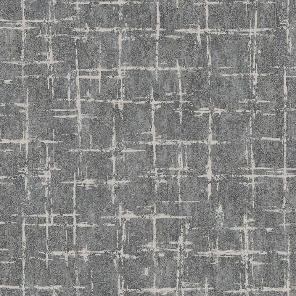 Gray Embossed Wallpaper – 3D Geometric (7813-6)